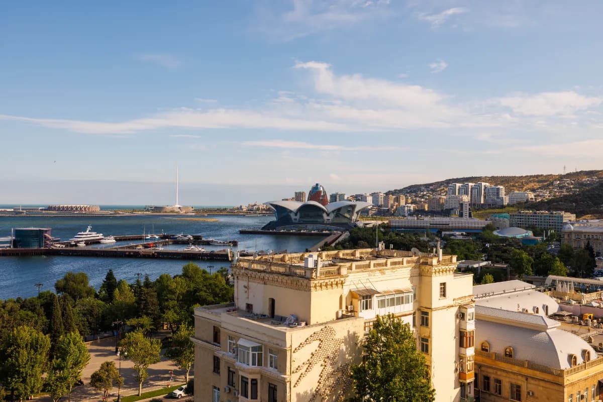Exterior view of the Baku city